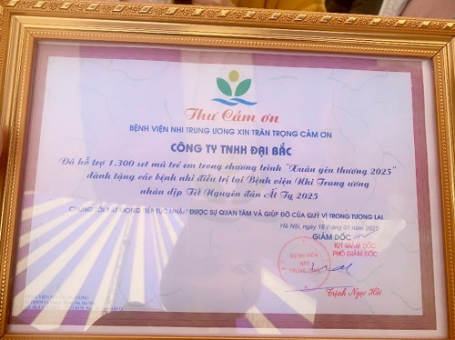 Đại Bắc đồng hành cùng chương trình xuân yêu thương