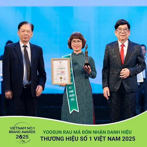 Thương hiệu yoosun rau má số 1 tại Việt Nam