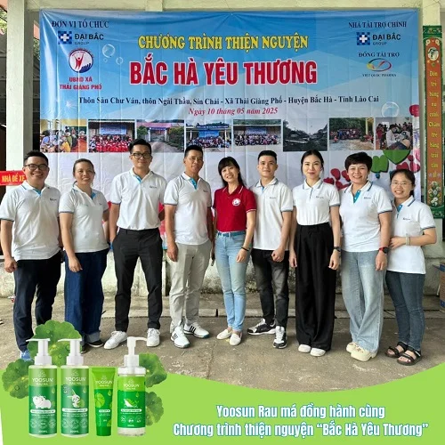 Chương trình thiện nguyên nhãn Yoosun Rau má